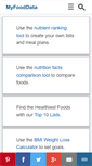 Mobile Screenshot of myfooddata.com